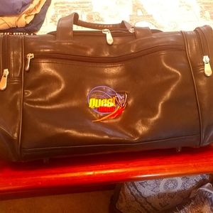 Mavs player issue duffel bag